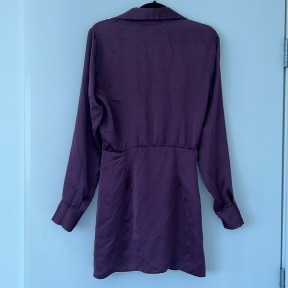 ZARA LIKE NEW MINI SATIN EFFECT DRESS - Picture 8 of 9